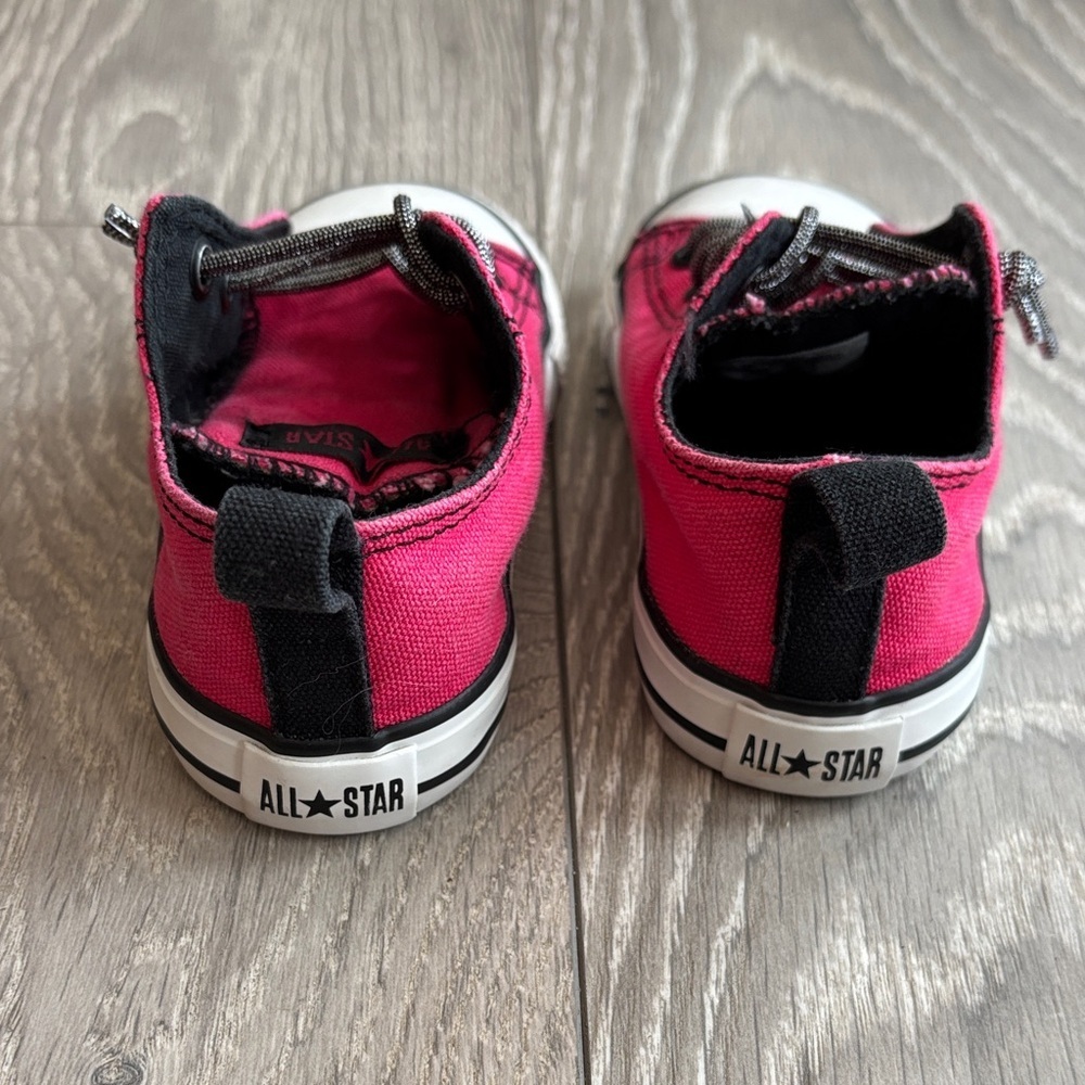 Converse Vibrant Fuchsia Kids Sneakers - Picture 3 of 6